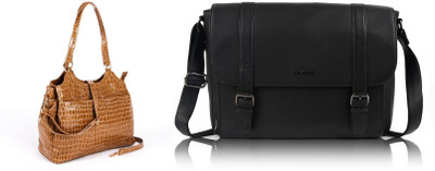 CIMONI Men Black, Tan Messenger Bag(Pack of: 2)