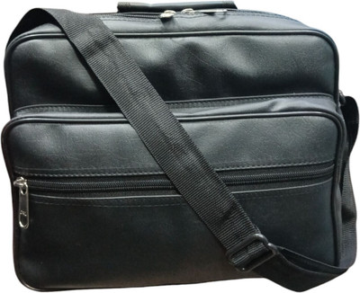 TajHub Men & Women Black Messenger Bag