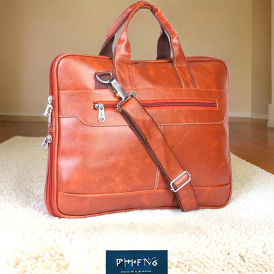 house of common Men & Women Tan Messenger Bag