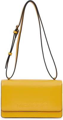 Miraggio Women Yellow Sling Bag