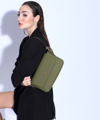 DKNY Women Green Shoulder Bag