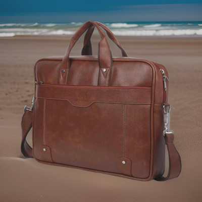 Shivra Men & Women Tan Messenger Bag