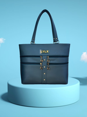 LYLX Women Blue Handbag