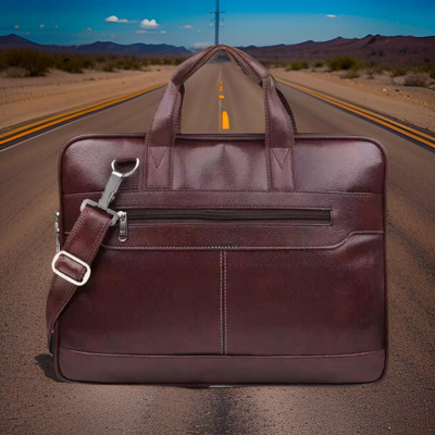 Shivra Men & Women Brown Messenger Bag