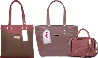 MSK Collection Women Tan, Multicolor Messenger Bag