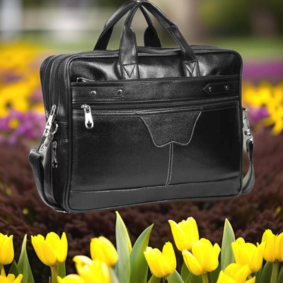 house of common Men & Women Black Messenger Bag