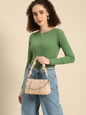 Dressberry Women Beige Shoulder Bag