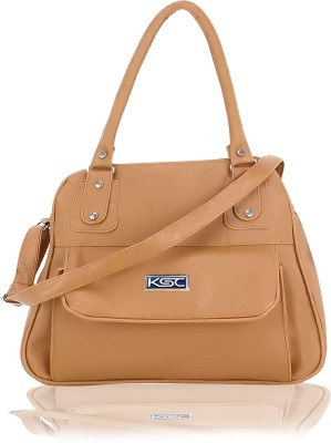 house of common Women Tan Hand-held Bag