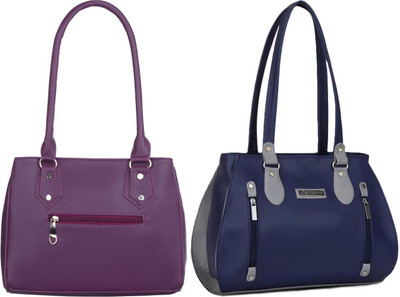 Lazzaroo Women Purple, Blue Shoulder Bag