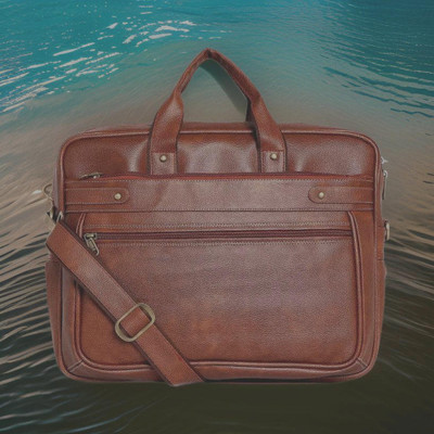 Shivra Men & Women Tan Messenger Bag