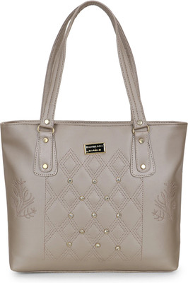 DON'T LOOK Women Beige Hand-held Bag