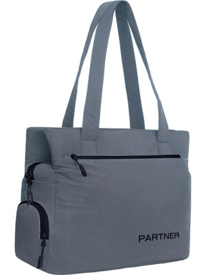 Partner Women Grey, Black Shoulder Bag