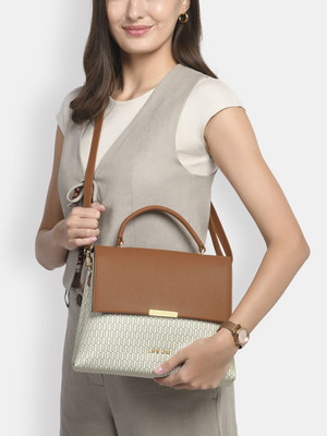 Lavie Luxe Women White Satchel