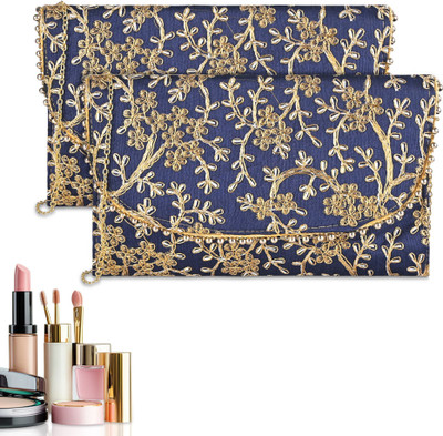 KUBER INDUSTRIES Women Blue Handbag(Pack of: 2)