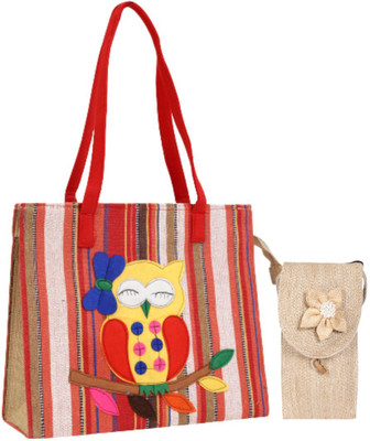 ENSAC Women Multicolor Handbag(Pack of: 2)