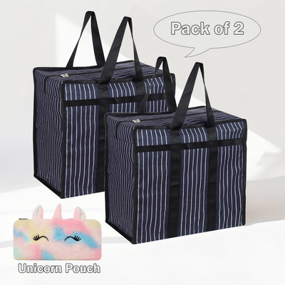 ReCarry Men & Women Black Handbag(Pack of: 2)
