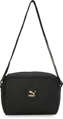 PUMA Men & Women Black Messenger Bag