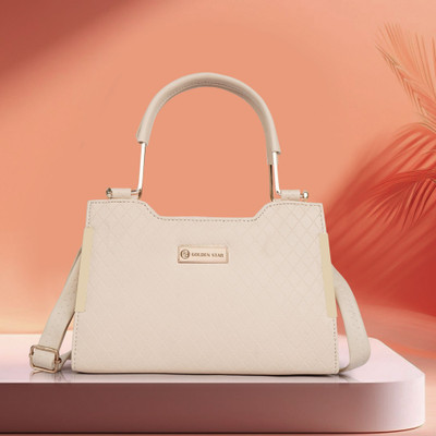 Golden Star Women Beige Hand-held Bag