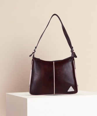 A. K. LEATHER Women Brown Shoulder Bag