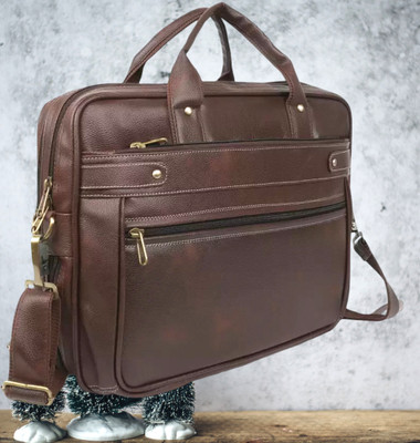 Shivra Men & Women Brown Messenger Bag