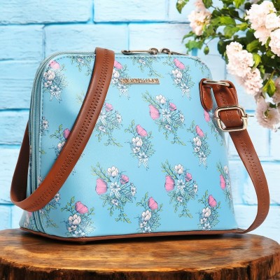 Women Marks Blue Sling Bag W-M-44-SKY BLUE