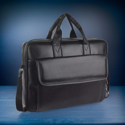 Shivra Men & Women Black Messenger Bag