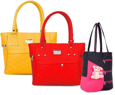 khatushyam collection Women Yellow, Red, Pink Handbag