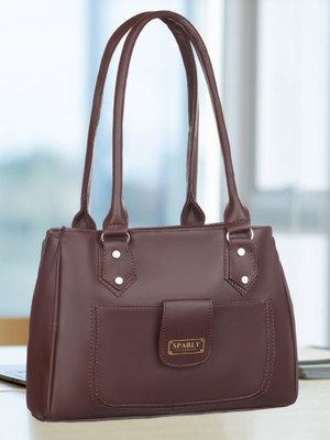 HIGHFI Women Brown Handbag