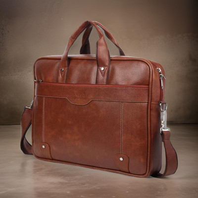 Shivra Men & Women Tan Messenger Bag
