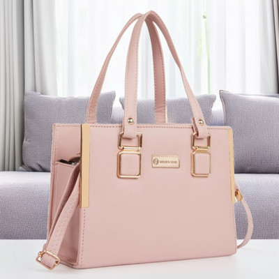 Golden Star Women Pink Messenger Bag