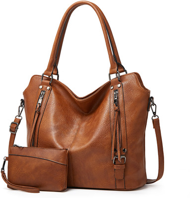 RadheWardrobe Brown Messenger Bag Faux leather hand bag for women
