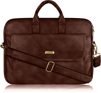 LOREM Men & Women Brown Messenger Bag