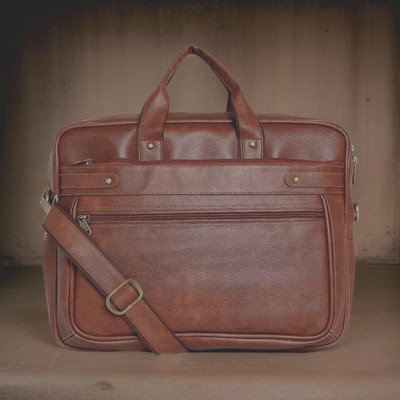 house of common Men & Women Tan Messenger Bag