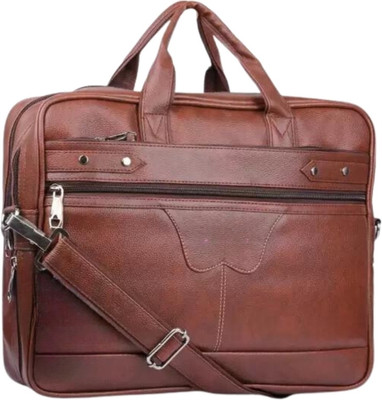 Shivra Men & Women Tan Messenger Bag