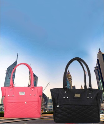 house of common Women Black, Pink Hand-held Bag