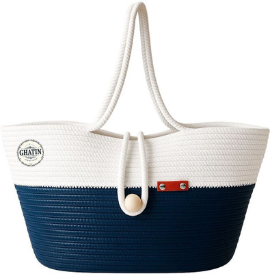 GHATIN Women Blue, White Shoulder Bag