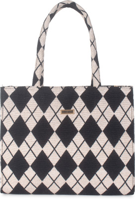 Prestigious Men & Women Black, White Tote
