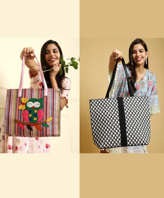 ENSAC Women Pink, Black Shoulder Bag(Pack of: 2)