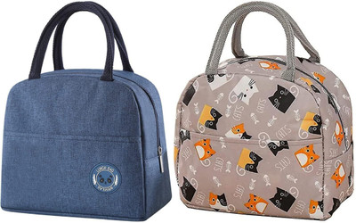 Kardiff Men & Women Grey, Blue, Black, Pink, Grey Messenger Bag(Pack of: 2)