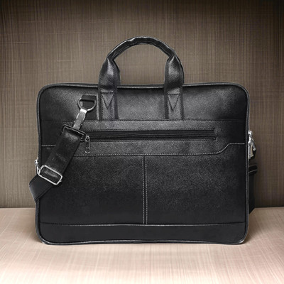Shivra Men & Women Black Messenger Bag