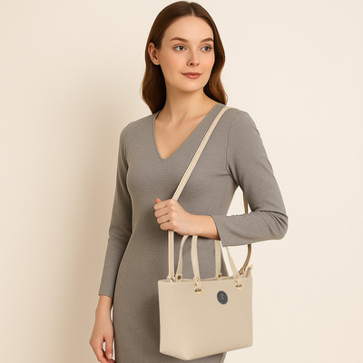 ESBEDA Women Beige Hand-held Bag