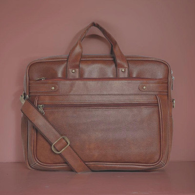 JairaJ Men & Women Tan Messenger Bag