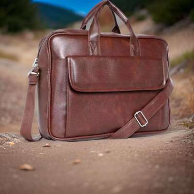 Shivra Men & Women Brown Messenger Bag