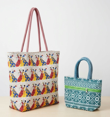 Nanda Store Women Multicolor, Green Shoulder Bag(Pack of: 2)