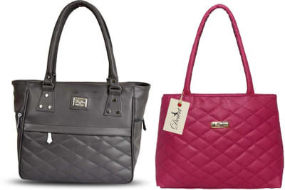 JRD COLLECTION Women Grey, Pink Messenger Bag