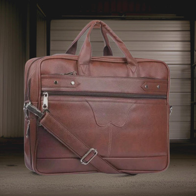 Shivra Men & Women Tan Messenger Bag