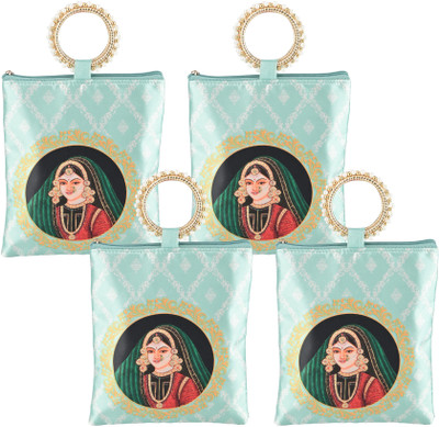 KUBER INDUSTRIES Women Green Handbag(Pack of: 4)