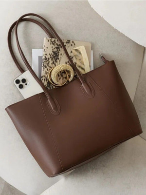 LUFNA Women Brown Handbag