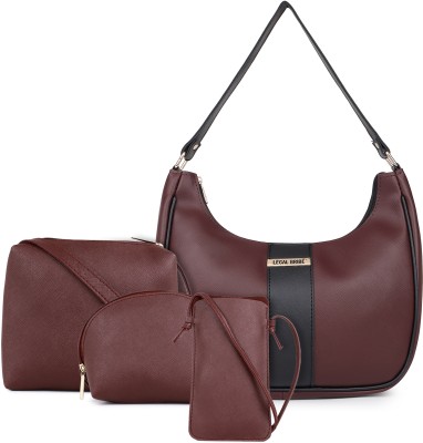 LEGAL BRIBE Women Maroon Shoulder Bag(Pack of: 4)