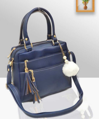 rishi Women Blue Hand-held Bag